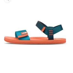 The North Face Skeena Kids Sandals Toddler Size 10 Blue Dusty Coral Orange